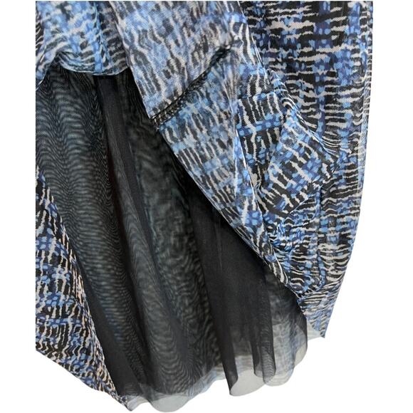 Anthropologie Gretchen Smocked Sheer top blouse Vneck - Picture 12 of 15